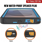 PunkCase Samsung Galaxy S25 Ultra Kickstud 2.0 Klf-Blue