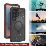 PunkCase Samsung Galaxy S25 Ultra Kickstud 2.0 Klf-Red