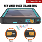 PunkCase Samsung Galaxy S25 Ultra Kickstud 2.0 Klf-Teal