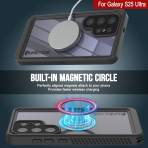 PunkCase Samsung Galaxy S25 Ultra Extreme Mag K�l�f-Black