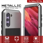 Punkcase Armor Serisi Galaxy S23 Plus Darbeye Dayankl Klf (MIL-STD-810G)-Silver