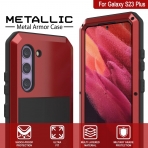 Punkcase Armor Serisi Galaxy S23 Plus Darbeye Dayankl Klf (MIL-STD-810G)-Red