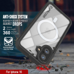 Punkcase iPhone 16 Su Geirmez Extreme Mag Klf -Light Blue