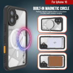 Punkcase iPhone 16 Su Geirmez Extreme Mag Klf -Light Blue