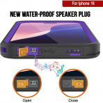 Punkcase iPhone 16 Su Geirmez Extreme Mag Klf -Purple