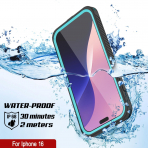 Punkcase iPhone 16 Su Geirmez Extreme Mag Klf -Teal