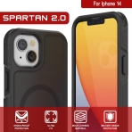 Punkcase Spartan Serisi iPhone 14 Plus Manyetik Klf (MIL-STD-810G)-Blue