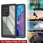 Punkcase Extreme Serisi Galaxy Note 20 Ultra Su Geirmez Klf -Light Blue