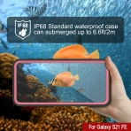 Punkcase Extreme Serisi Galaxy S21 FE Su Geirmez Klf -Pink