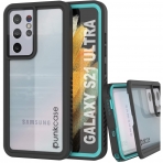 Punkcase Extreme Serisi Galaxy S21 Ultra Su Geirmez Klf-Teal