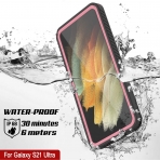 Punkcase Extreme Serisi Galaxy S21 Ultra Su Geirmez Klf-Pink