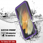 Punkcase Extreme Serisi Galaxy S21 Ultra Su Geirmez Klf-Purple