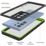 Punkcase Extreme Serisi Galaxy S23 Ultra Su Geirmez Klf -Light Green