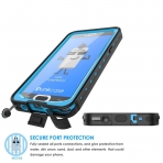 Punkcase Galaxy Note 5 Su Geirmez Klf (MIL-STD-810G)-Blue
