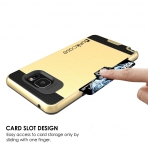 Punkcase Samsung Note 5 Slot Serisi Armor Kapak Klf (MIL-STD-810G)-Gold