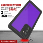 Punkcase StudStar Serisi Galaxy Note 20 Su Geirmez Klf -Purple