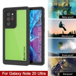 Punkcase StudStar Serisi Galaxy Note 20 Ultra Su Geirmez Klf -Light Green