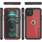 Punkcase StudStar Serisi iPhone 13 Mini Su Geirmez Klf-Red