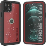 Punkcase StudStar Serisi iPhone 13 Mini Su Geirmez Klf-Red