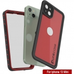 Punkcase StudStar Serisi iPhone 13 Mini Su Geirmez Klf-Red