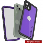 Punkcase StudStar Serisi iPhone 13 Mini Su Geirmez Klf-Purple