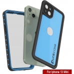 Punkcase StudStar Serisi iPhone 13 Mini Su Geirmez Klf-Light Blue