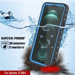 Punkcase StudStar Serisi iPhone 13 Mini Su Geirmez Klf-Light Blue