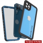 Punkcase StudStar Serisi iPhone 13 Pro Max Su Geirmez Klf-Light Blue