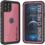 Punkcase StudStar Serisi iPhone 13 Pro Max Su Geirmez Klf-Pink