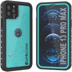 Punkcase StudStar Serisi iPhone 13 Pro Max Su Geirmez Klf-Teal