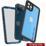 Punkcase StudStar Serisi iPhone 13 Pro Su Geirmez Klf-Light Blue