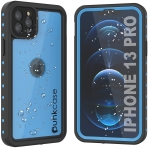 Punkcase StudStar Serisi iPhone 13 Pro Su Geirmez Klf-Light Blue