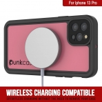 Punkcase StudStar Serisi iPhone 13 Pro Su Geirmez Klf-Pink