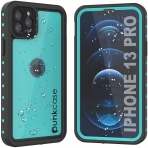 Punkcase StudStar Serisi iPhone 13 Pro Su Geirmez Klf-Teal