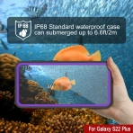 Punkcase Ultimato Serisi Galaxy S22 Plus Su Geirmez Klf-Purple