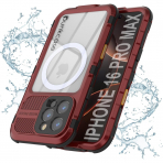 Punkcase iPhone 16 ProMax Su Geirmez Extreme 2.0 Klf-Red Black