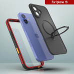 Punkcase iPhone 16 Su Geirmez Kickstud 2.0 Klf-Red
