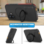 Punkcase iPhone 16 Su Geirmez Kickstud 2.0 Klf-Red