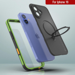 Punkcase iPhone 16 Su Geirmez Kickstud 2.0 Klf-Green