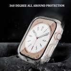 QCKANLJ Apple Watch 9 Su Geirmez Bumper Klf(45mm)-Starlight 