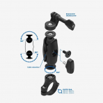 Quad Lock GoPro Taban ubuu Kelepesi Kiti (Small)