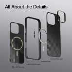 RAPTIC Apple iPhone 16 Pro Max Aramid Fiber Klf