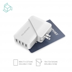 RAVPower 4 Balantl USB arj stasyonu-White