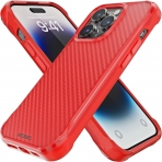 REBEL Aramid Serisi iPhone 14 Pro MagSafe Uyumlu Klf-Red