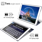 ROARTZ iPad Kalem Bölmeli Kılıf (10.2 inç) (7.Nesil)-Metallic Navy Blue