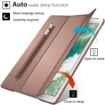 ROARTZ iPad Kalem Blmeli Klf (10.2 in) (7.Nesil)-Rose Gold