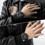 RYUEUYA  Apple Watch 10 46mm Bumper Klf-Clear Orange 