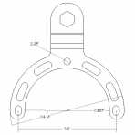 Ram Mounts Aksiyon Kamera Adaptr le Kk Boy Gaz Tank Montaj Seti RAM-B-410-A-GOP1U