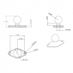  Ram Mounts Elmas Bilyeli Taban RAM-B-238U