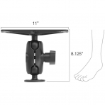 Ram Mounts D Size Ksa Boy Deniz Elektronii Yuvas RAM-D-111U-C